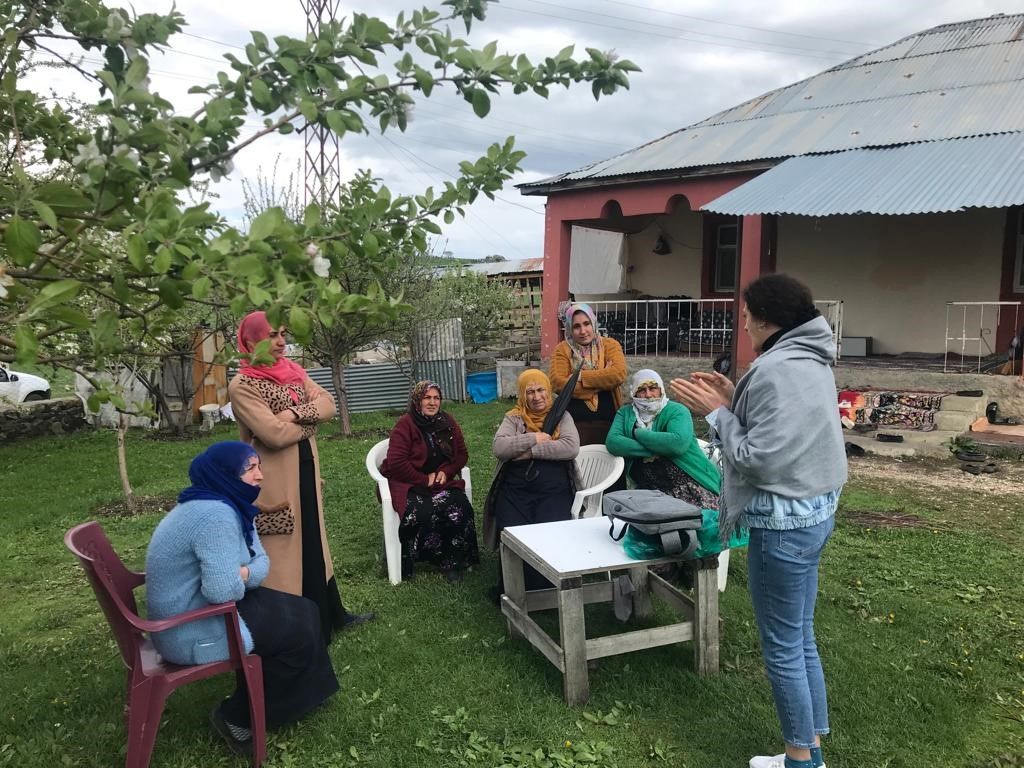 Basic training on milk and cheese production was given by experts in settlements located in the impact area of Alpaslan 2 Dam. (Muş/Türkiye)