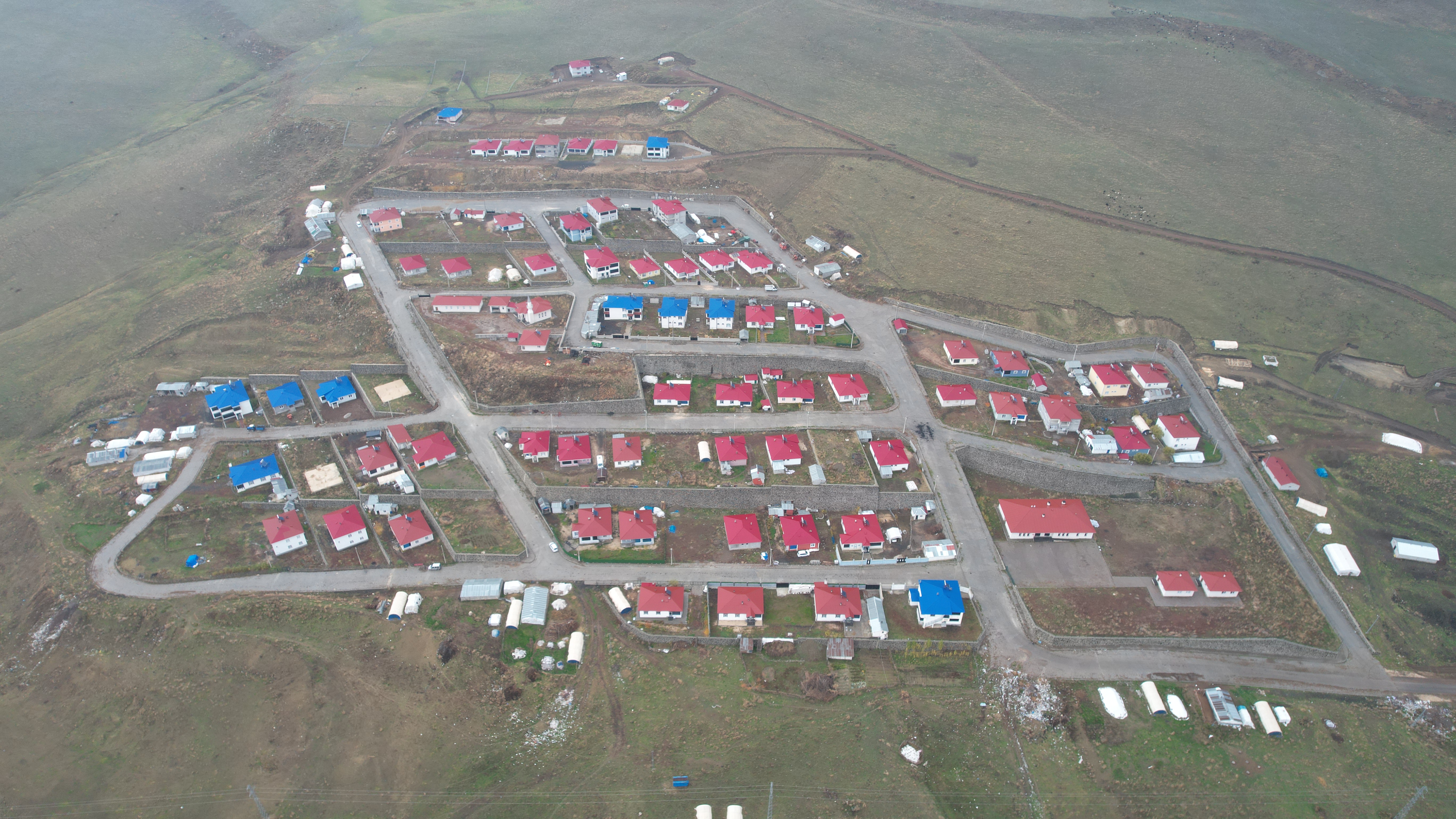 Current views of the villages reconstructed by Energo-Pro within the scope of the Alpaslan II Dam and HEPP Project (14/11/2023 - Muş)