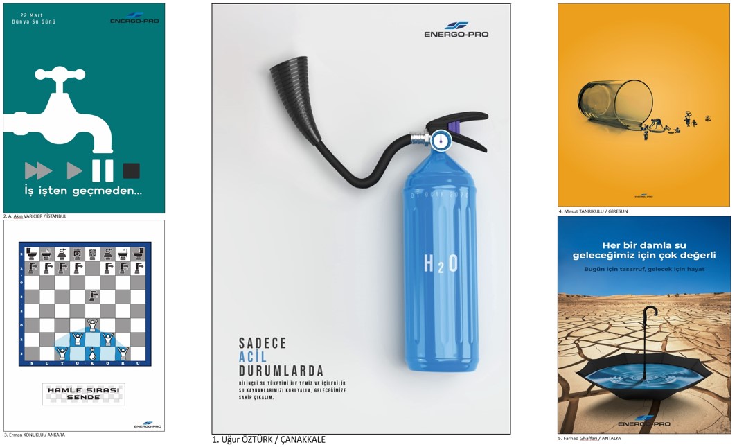 22 Mart Dünya Su Günü Ödüllü Afiş Yarışmasını Kazanan Afişler (22/03/2023)