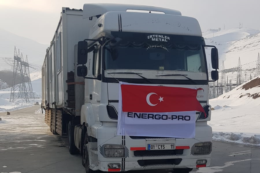 As Energo-Pro, we continued our support for the earthquake zone Hatay today. 13/02/2023)