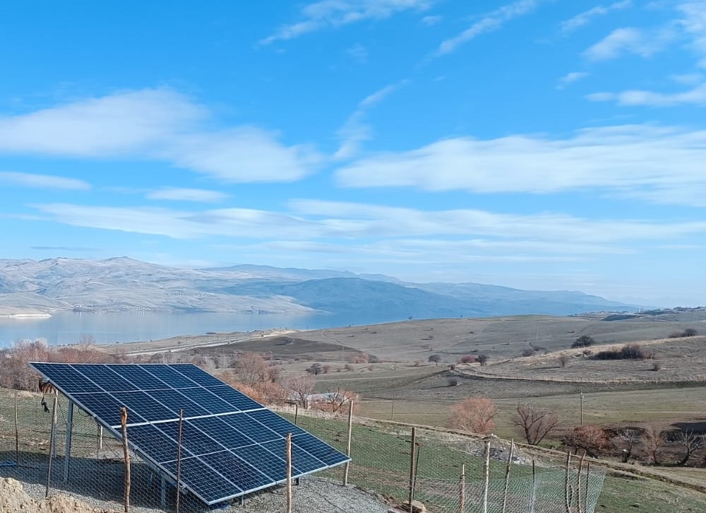 Within the scope of Alpaslan 2 Dam and HEPP Environment and Social Activities, Solar Energy System was Established in Ulusırt Village.